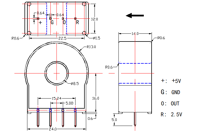 current sensor drawing