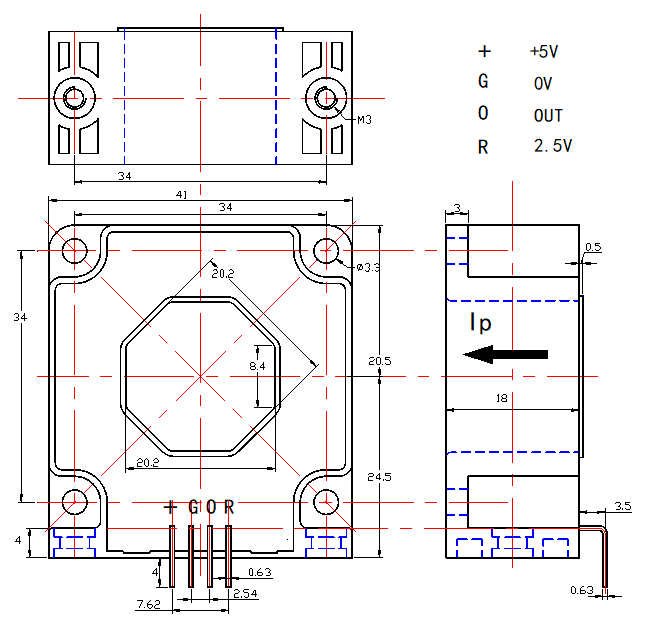 current sensor drawing