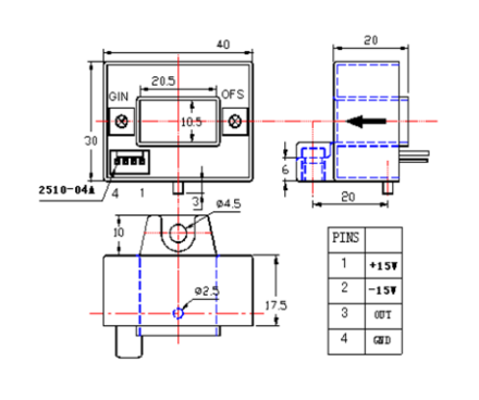 current sensor drawing