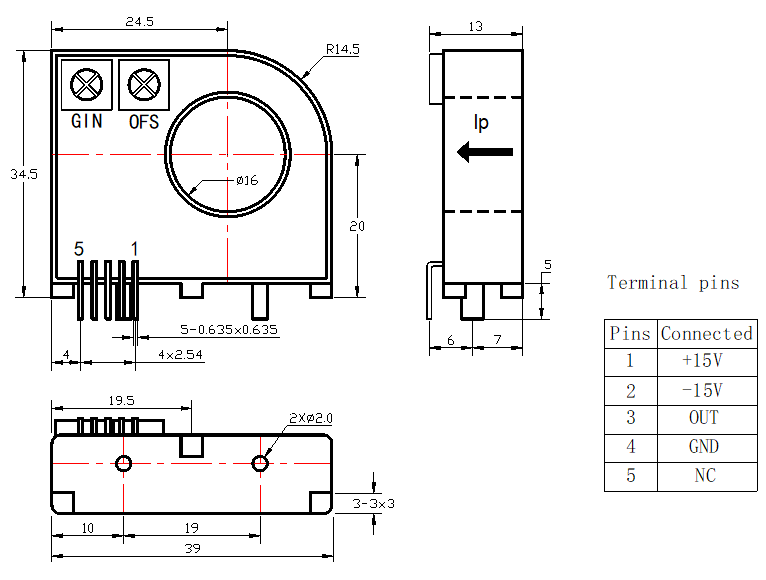 current sensor drawing